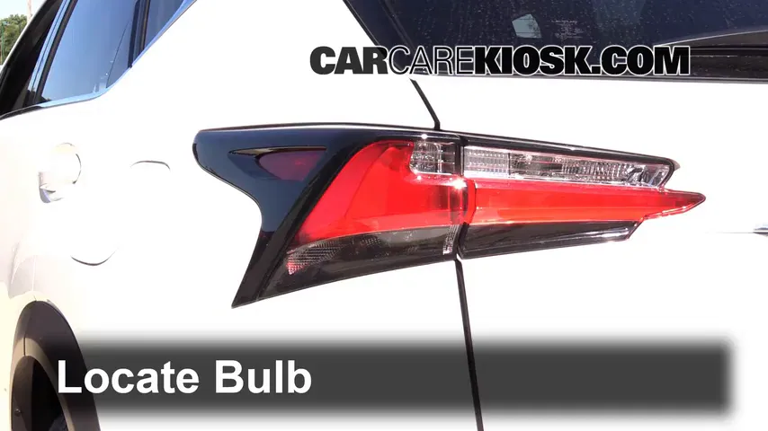 2015 Lexus NX200t 2.0L 4 Cyl. Turbo Lights Turn Signal - Rear (replace bulb)